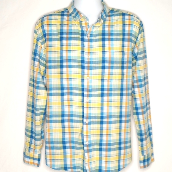 Crown & Ivy Men's Plaid / Check Long Sleeve Casual Button Down Shirt XXL - Picture 2 of 10